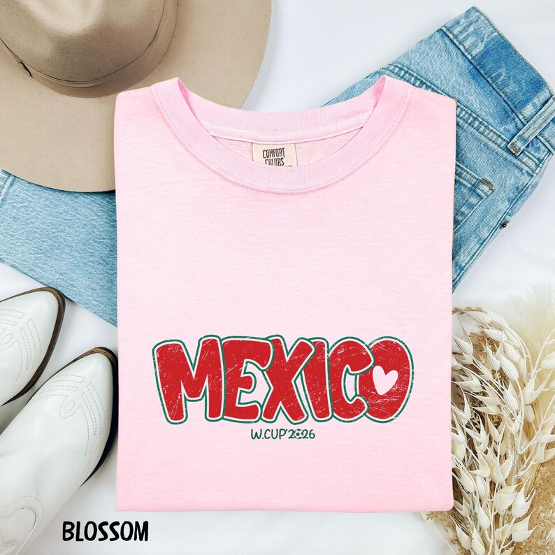 MEXICO W.CUP 2026 VINTAGE T-SHIRT - Vintage Washed Apparel by VanceMade