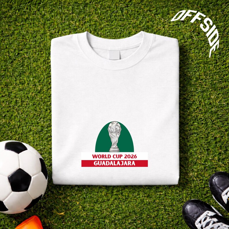 WORLD CUP 2026 GUADALAJARA MINIMAL T-SHIRT - Vintage Washed Apparel by VanceMade