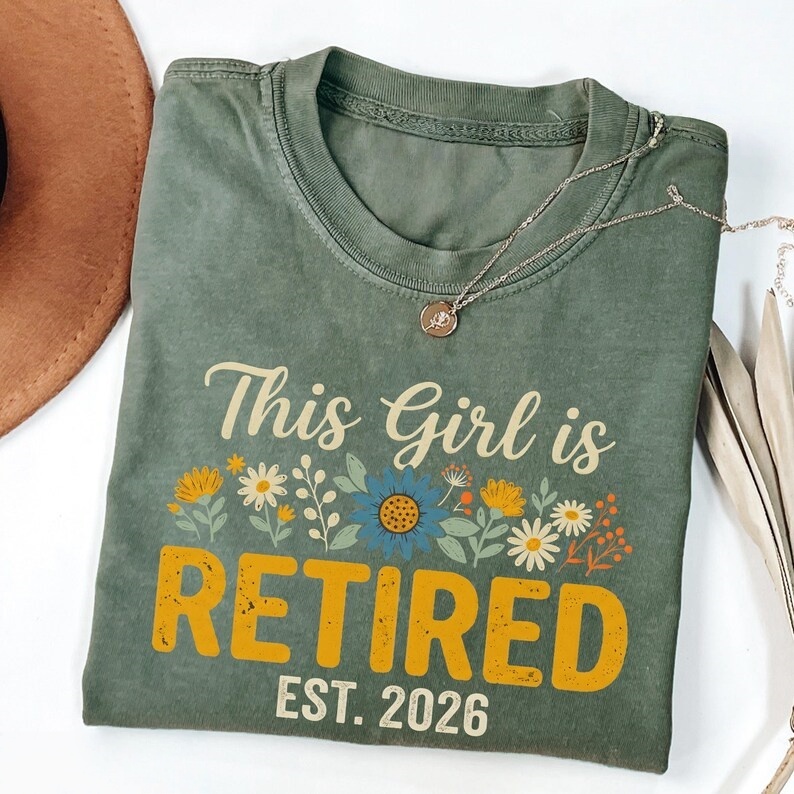 Wildflower Retired Girl EST 2026 Classic T-Shirt