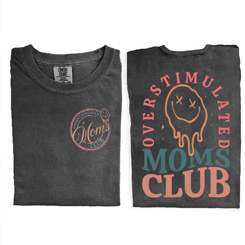 ShawnCraft® Official: Overstimulated Moms Club T-shirt - Premium Breathable Cotton Apparel