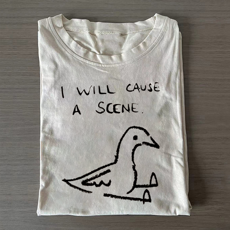 Tiger Pigeon Cause Trouble Meme T-shirt - Vintage Washed Apparel by VanceMade