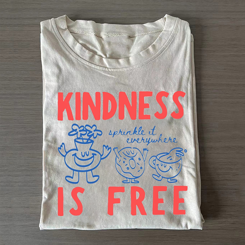 Kindness Is Free T-shirt - Vintage Washed Apparel by VanceMade