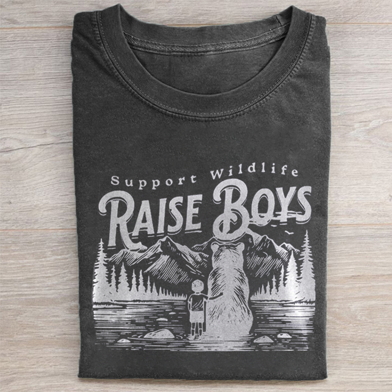 Support Wildlife Raise Boys T-shirt