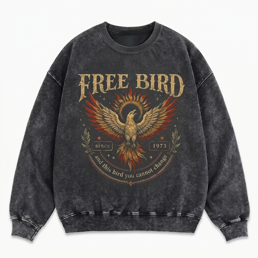 Free Bird Phoenix Graphic T-Shirt
