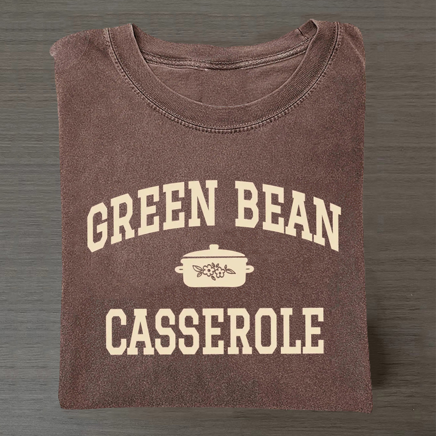Green Bean Casserole T-shirt - Vintage Washed Apparel by VanceMade