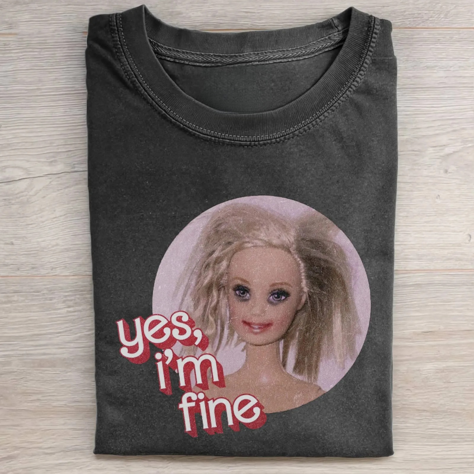 Funny Doll Face GIRL MEME T-SHIRT