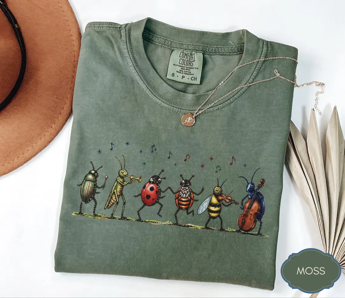 Bug Band" Musical Graphic T-Shirt