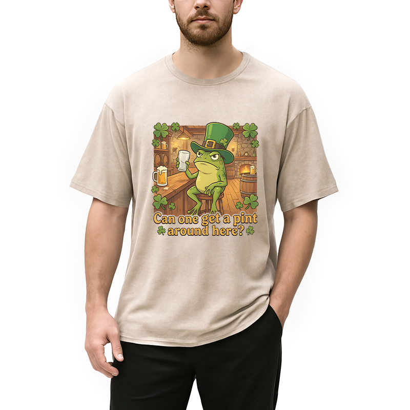 Can One Get a Pint Around Here Washed T-Shirt - Vintage Washed Apparel by VanceMade