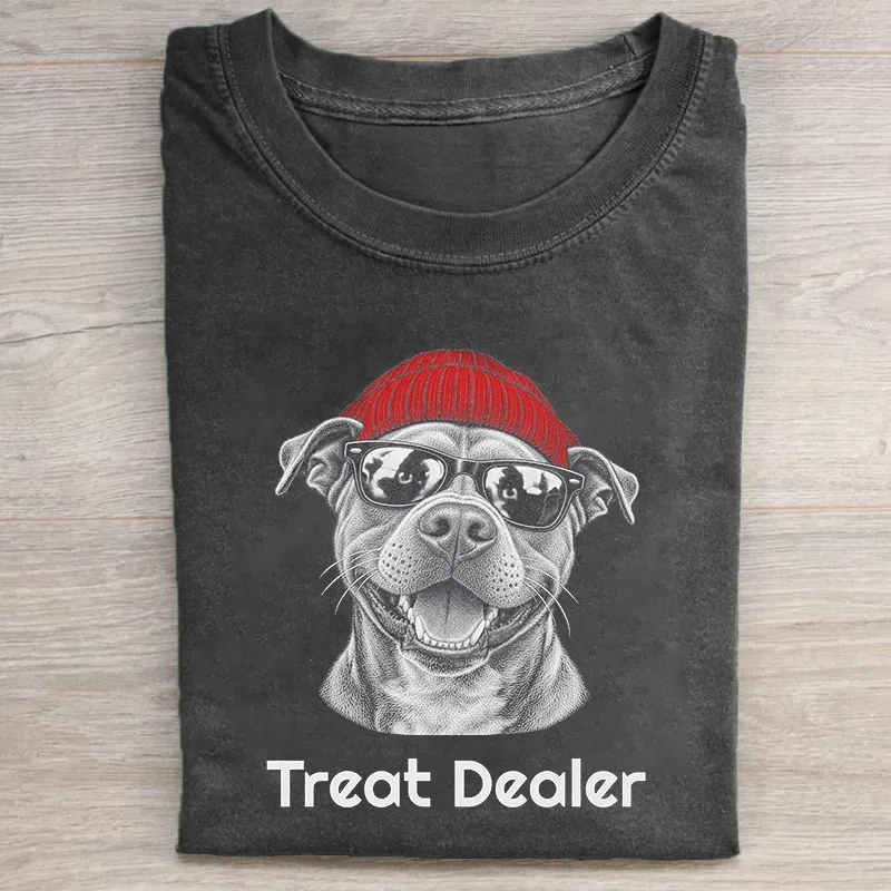 Funny Treat Dealer Pitbull T-shirt