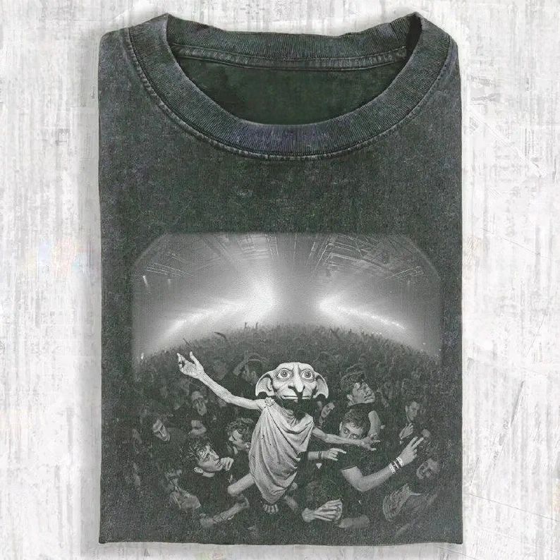 Funny Wizard House Elf Graphic T-Shirt