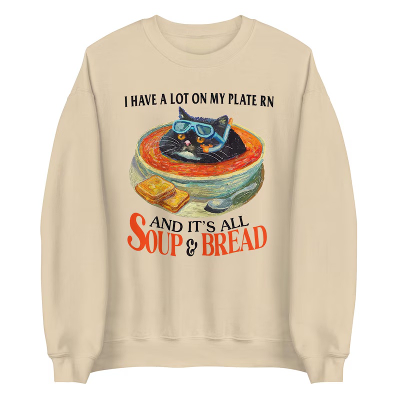 Soup & Bread Graphic Sweatshirt