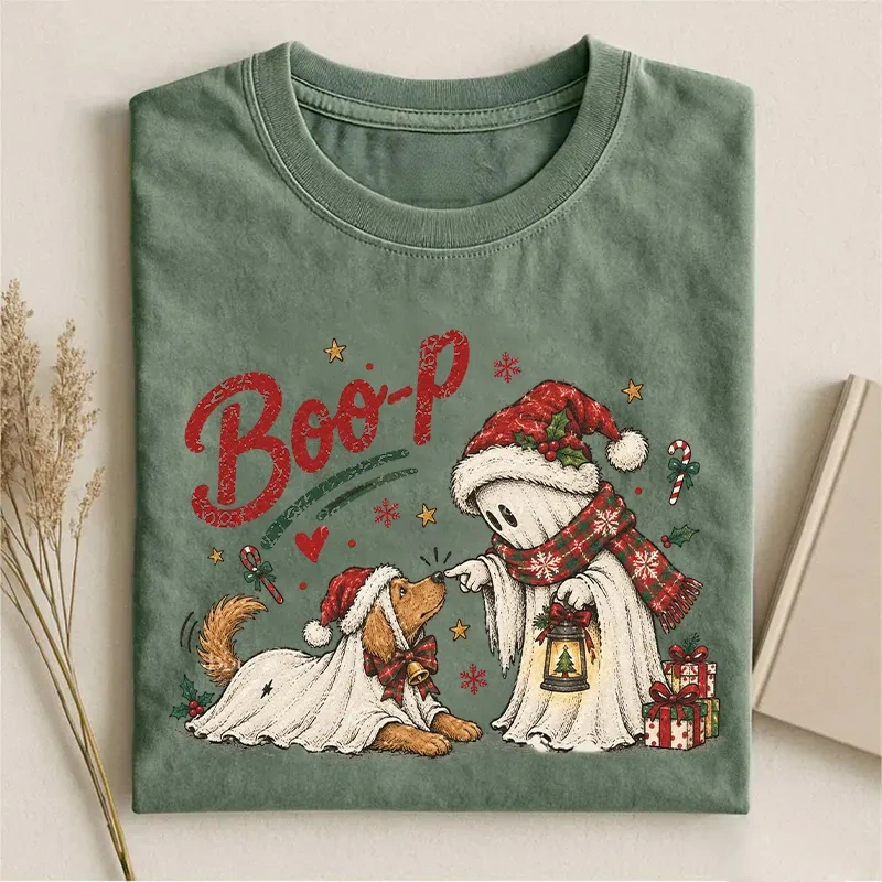 Christmas Ghost Golden Retriever Dog T-shirt
