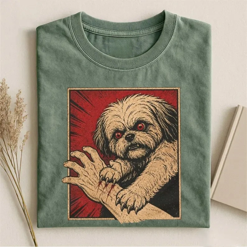 Shih Tzu Horror Halloween T-shirt