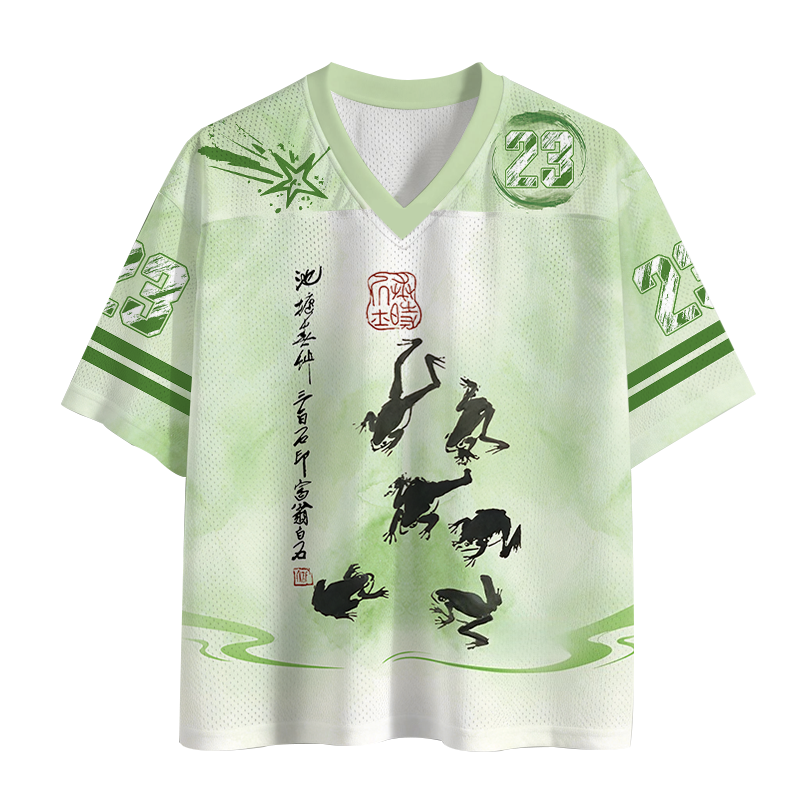 Retro Japan Frog Mesh Jersey