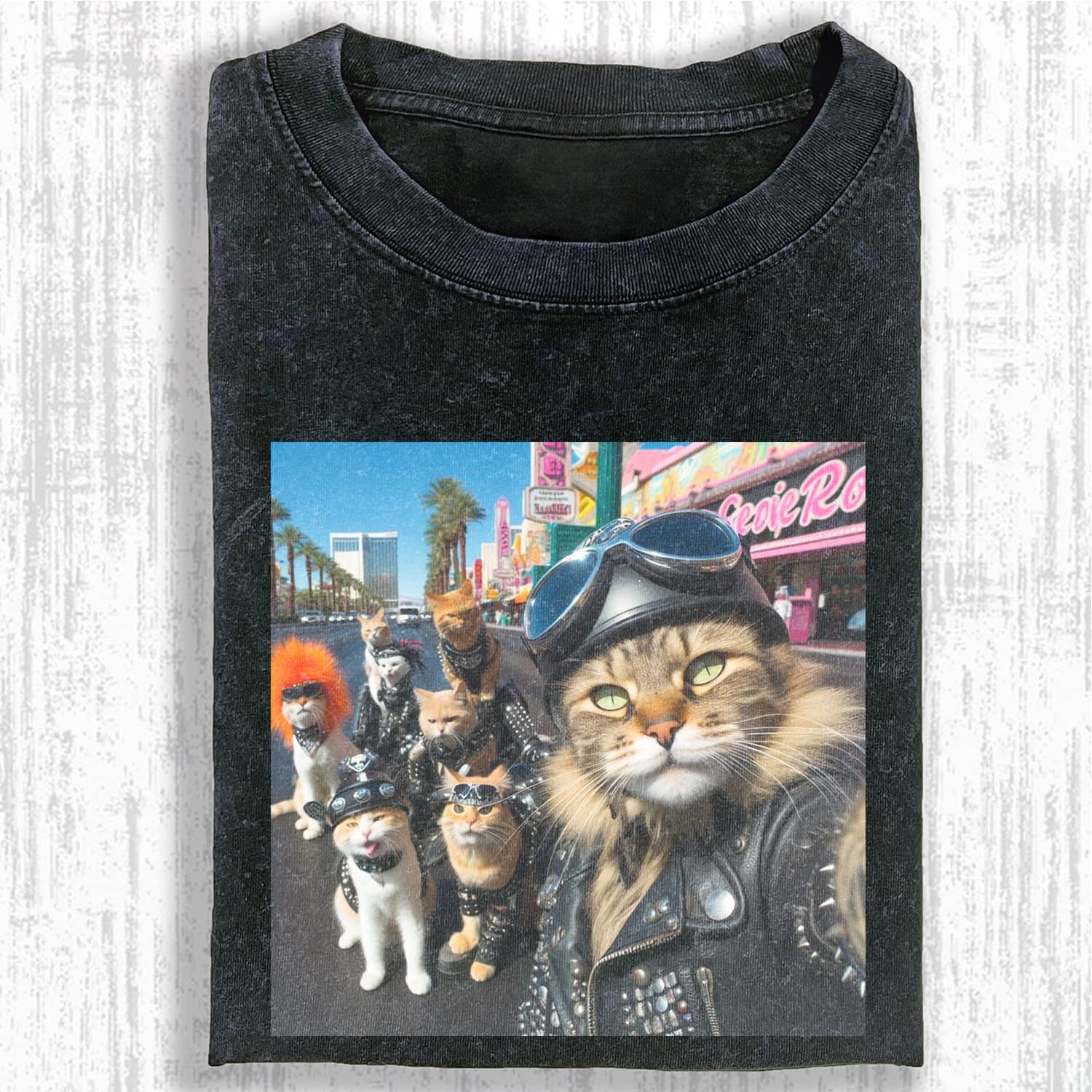 WACKY CAT MEME T-SHIRT