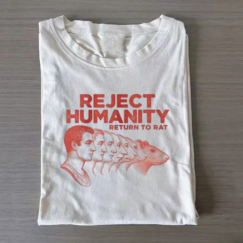 Reject Humanity Evolve To Rat T-Shirt