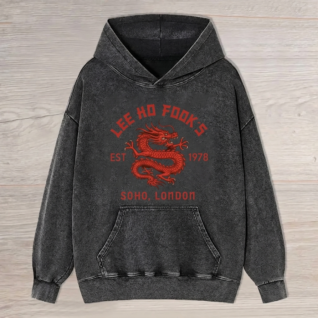 Lee Ho Fooks Dragon Design Hoodie