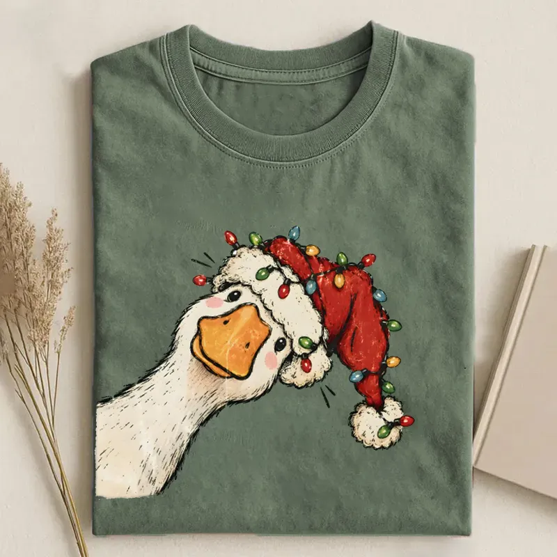 Funny Goose Christmas T-shirt