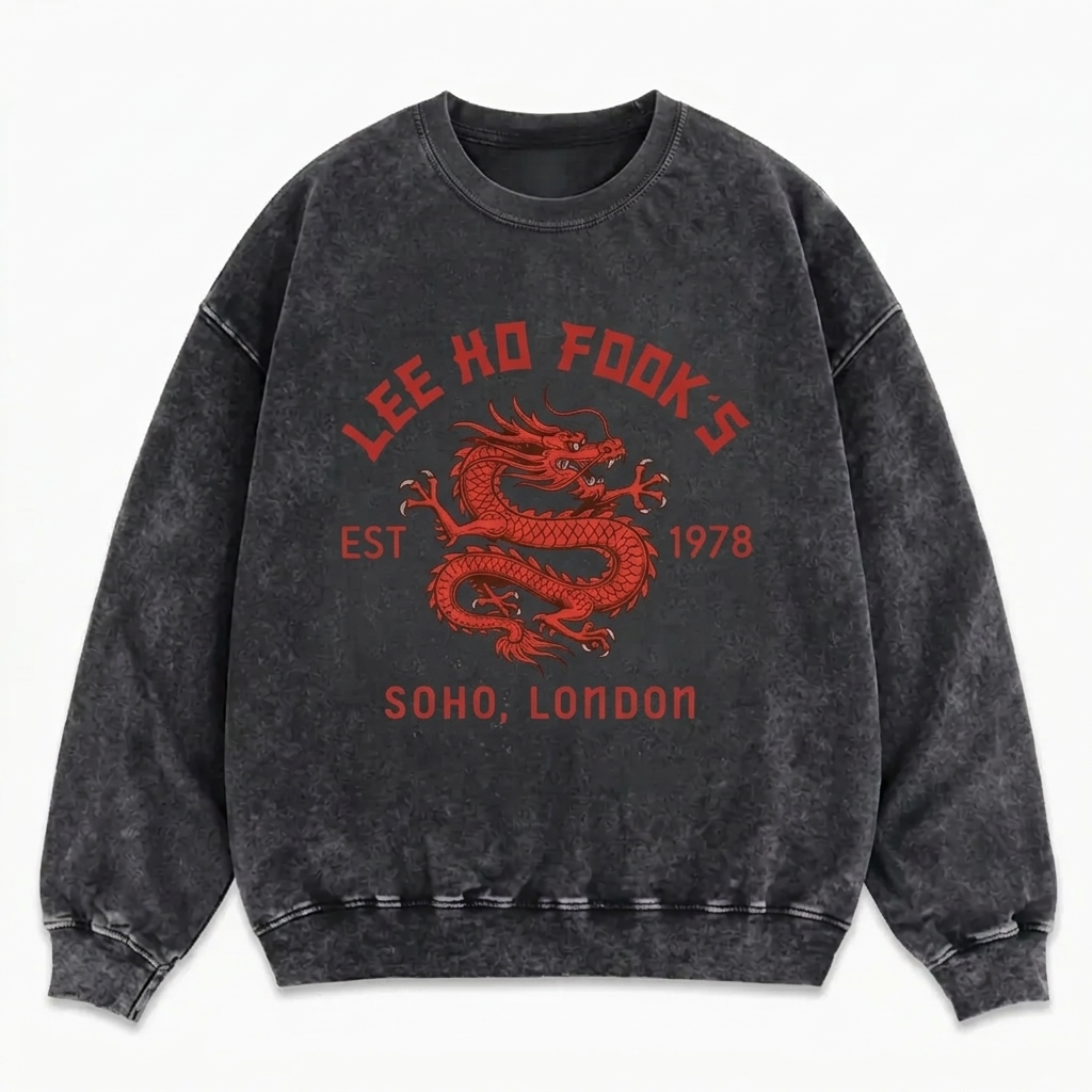 Lee Ho Fooks Dragon Design Sweatshirt