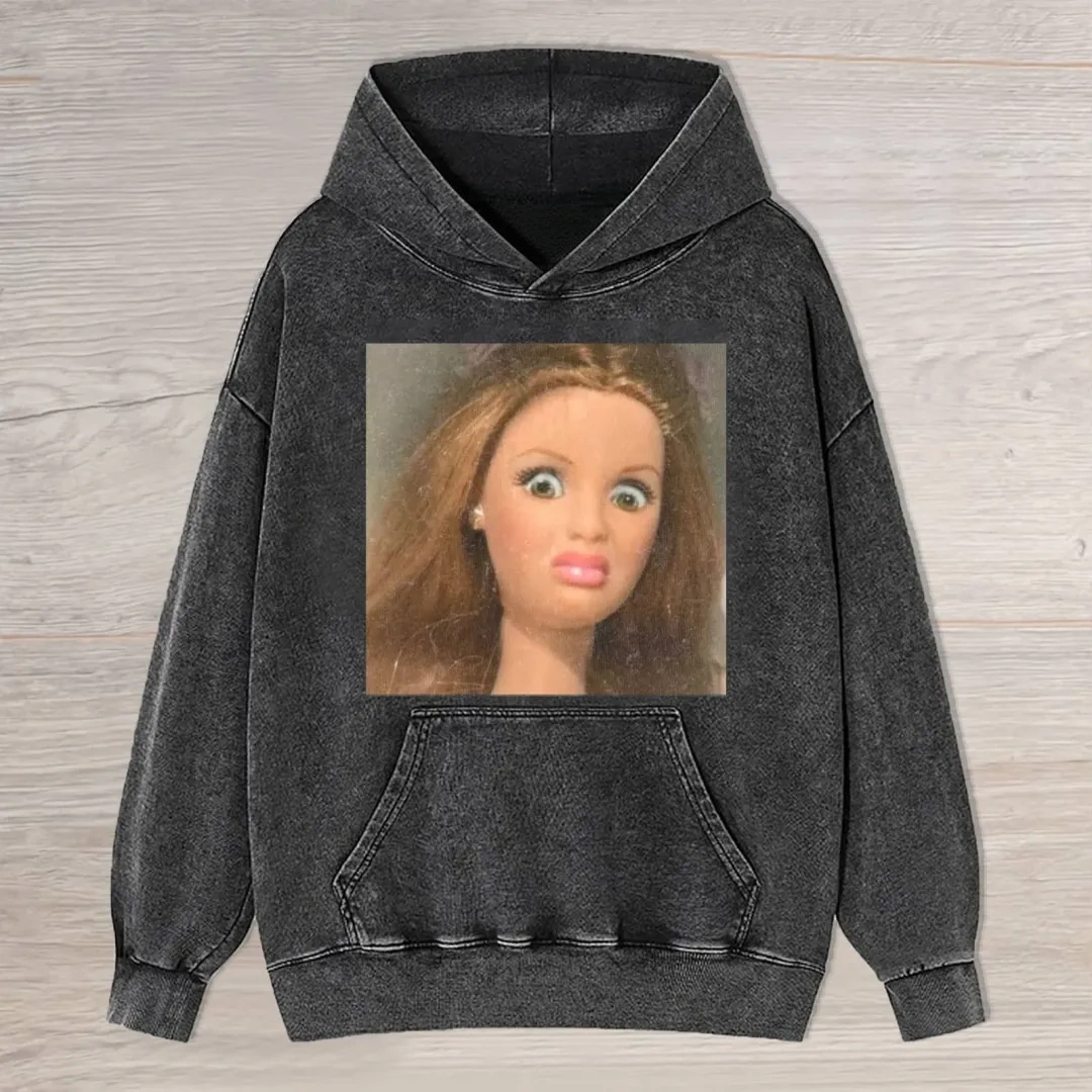Funny Doll Face GIRL MEME HOODIES