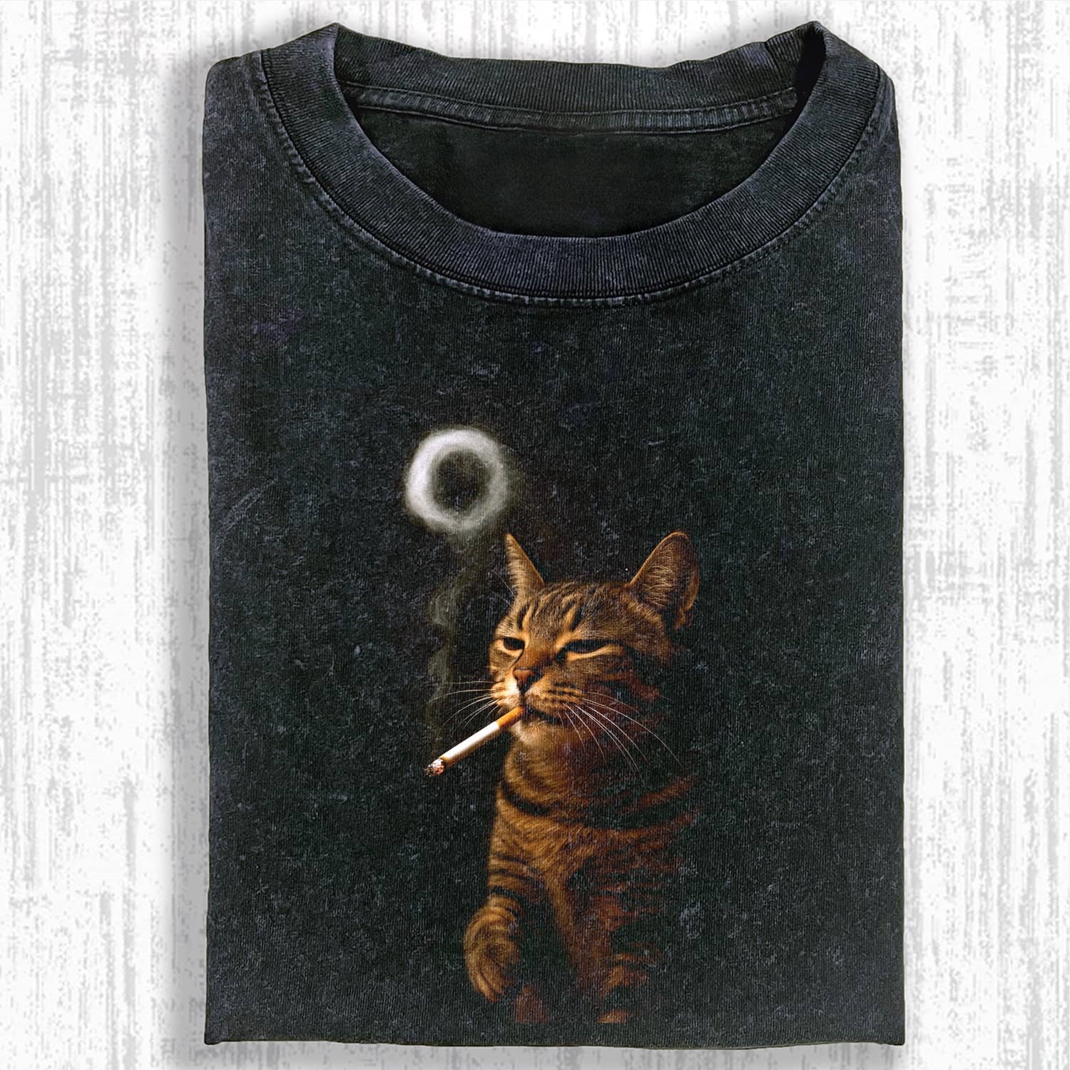 SMOKING CAT MEME T-SHIRT