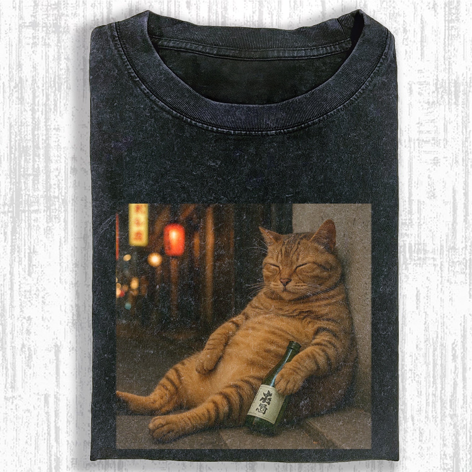 WACKY HANGOVER CAT T-SHIRT