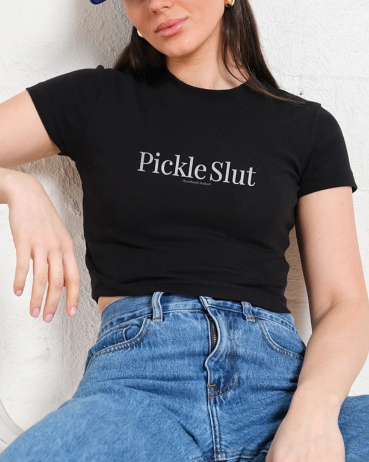 Pickle Slut Baby Tee-Vance