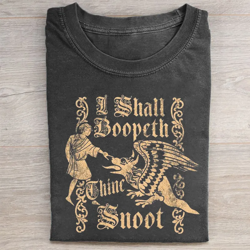 Medieval Woodcut Dragon T-shirt