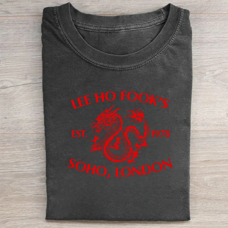 Lee Ho Fooks Dragon Design T-Shirt
