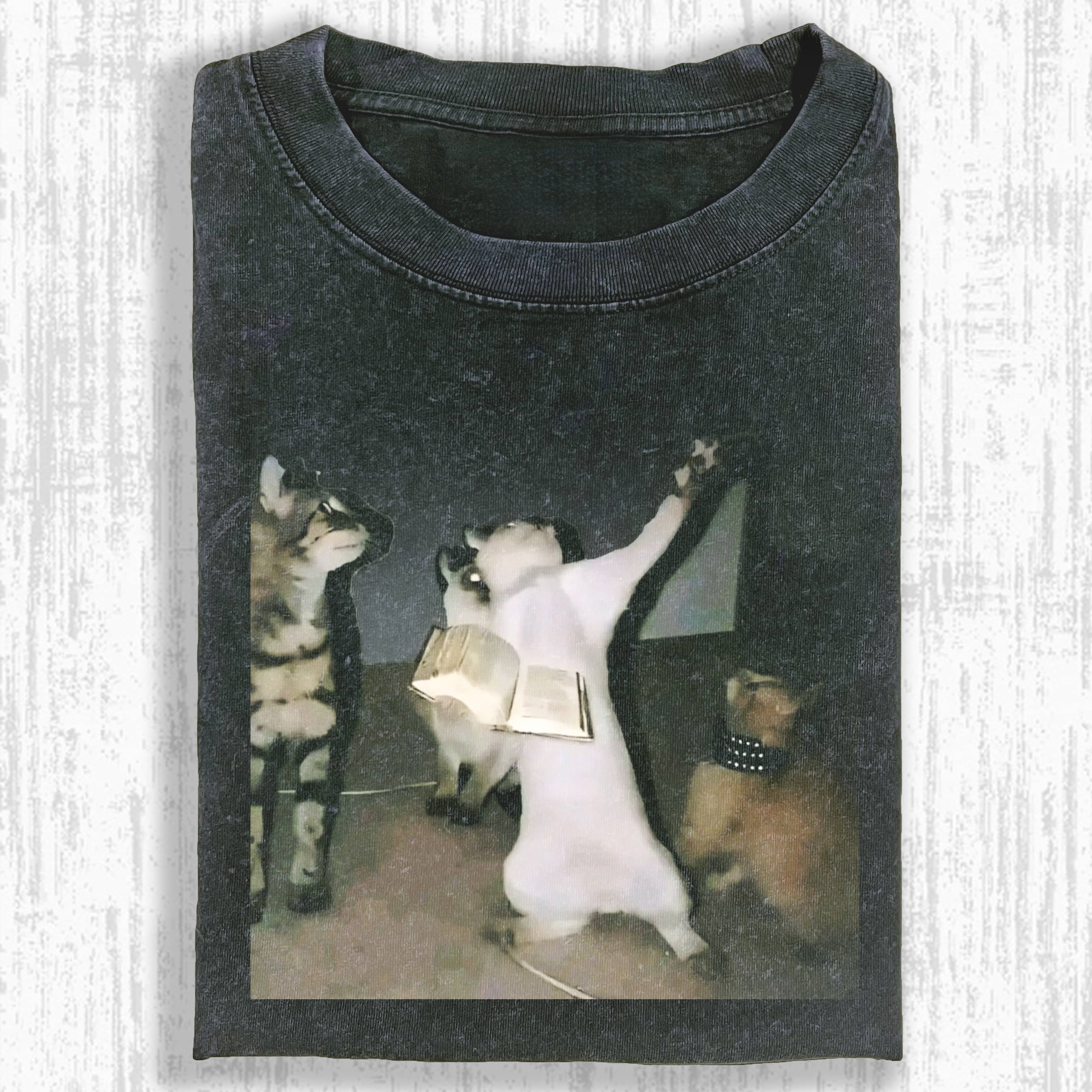Wacky Cat Party T-shirt
