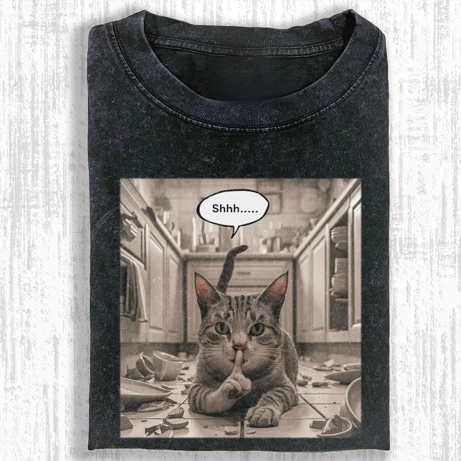 FUNNY CAT MEME ICON T-SHIRT