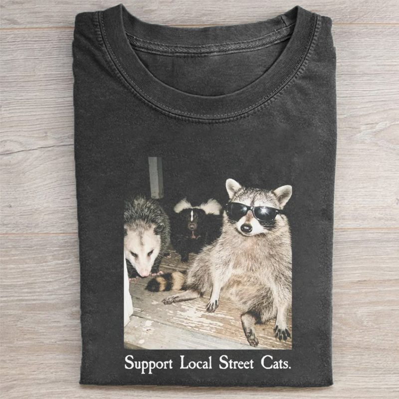 Support Local Street Cats T-shirt-Vance