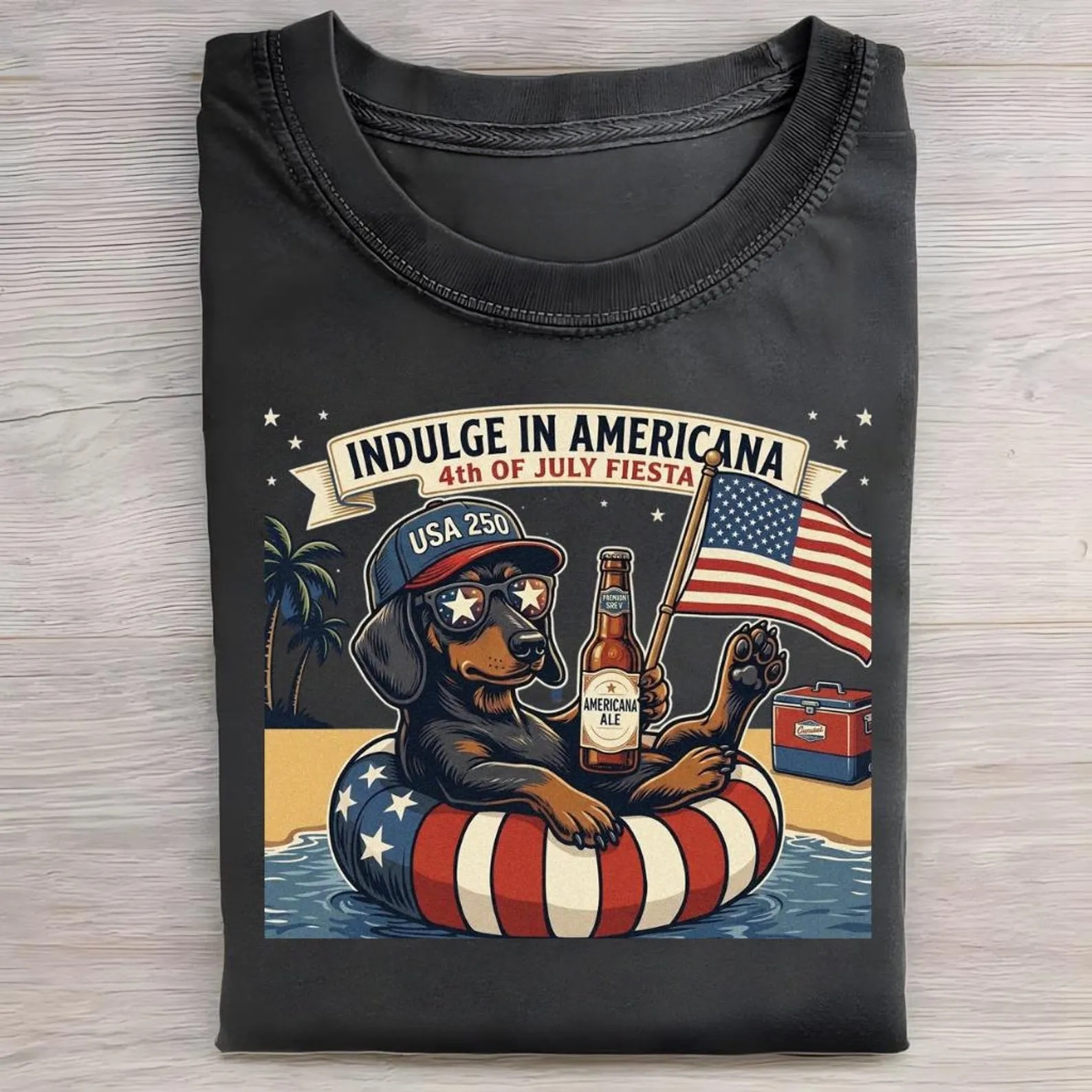 Patriotic Dogs 4th of July Tee