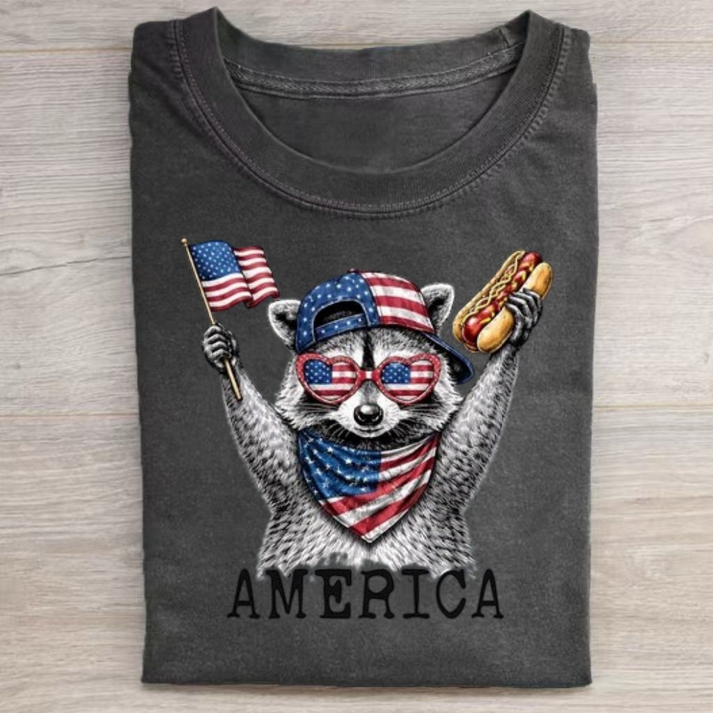 Patriotic Raccoon T-Shirt