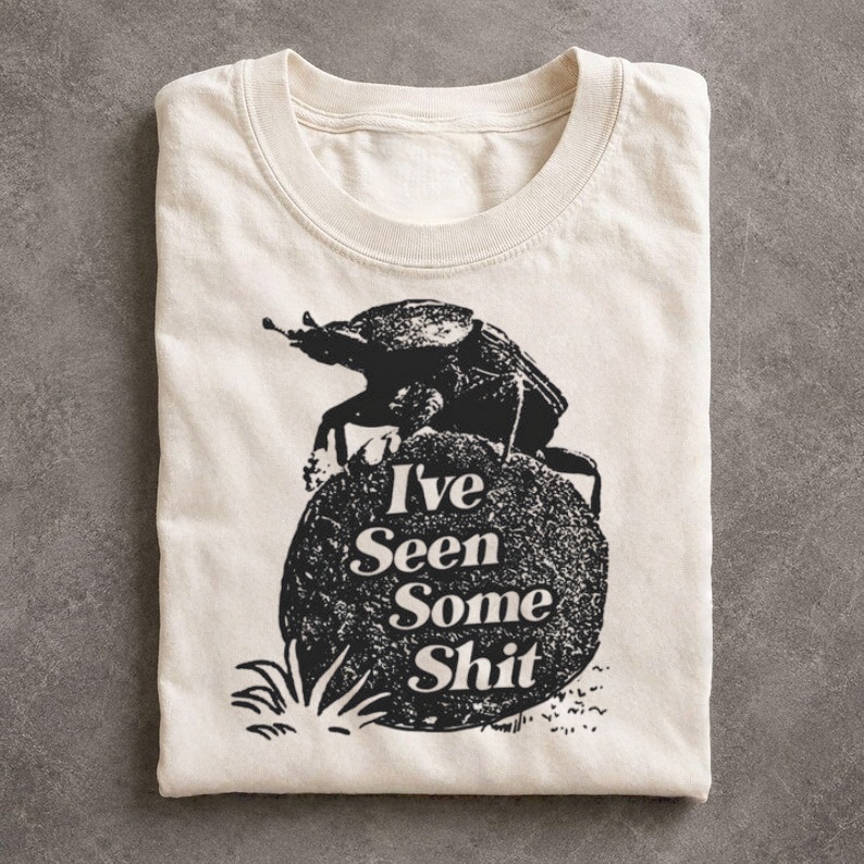 Vintage Dung Beetle Funny Quote T-Shirt