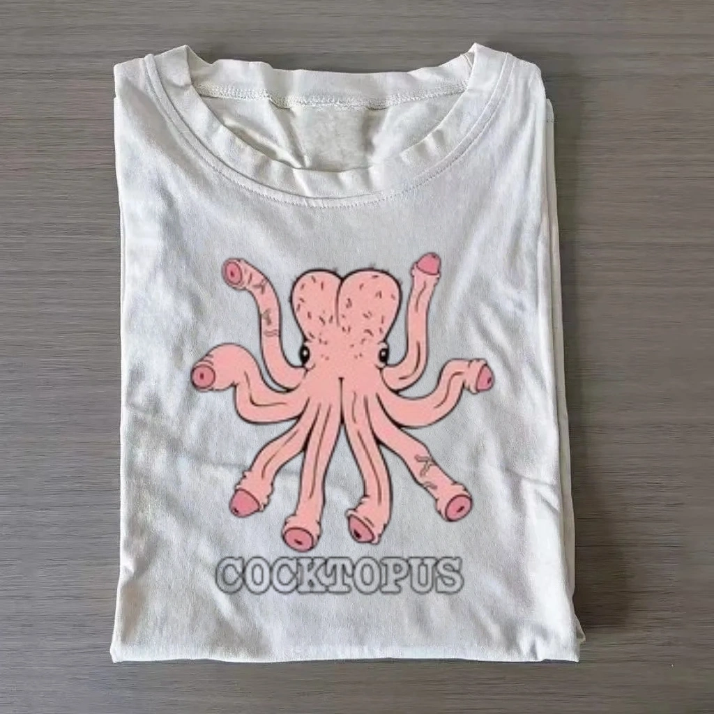 Funny Octopus Humor Graphic T-Shirt