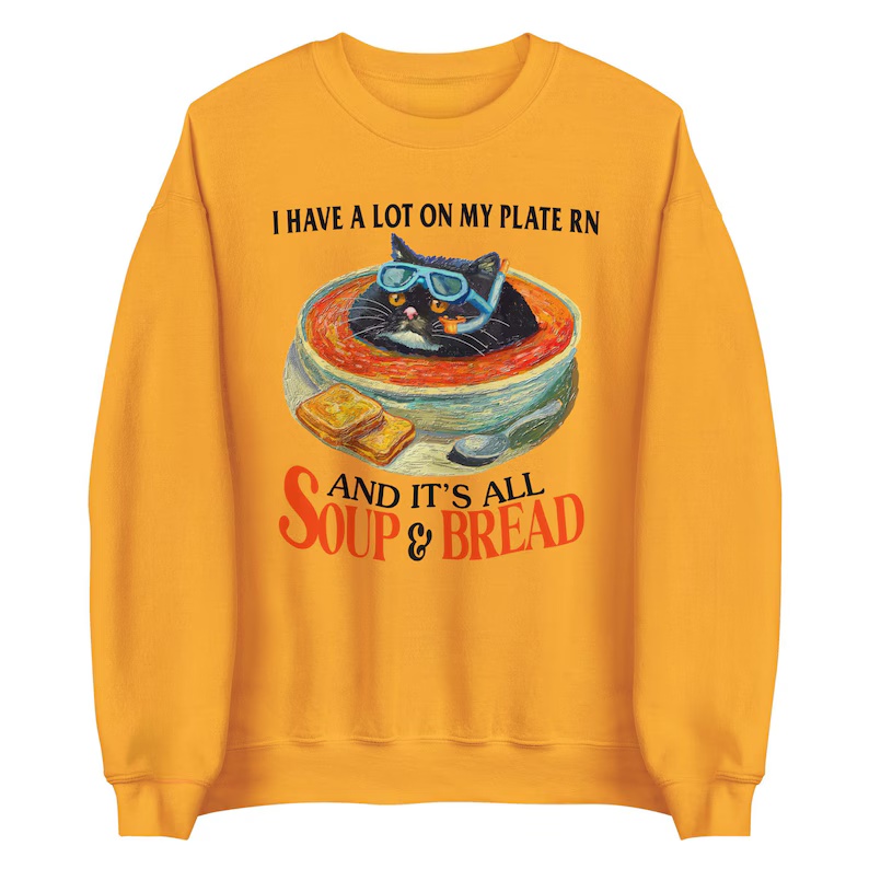 Soup & Bread Graphic Sweatshirt