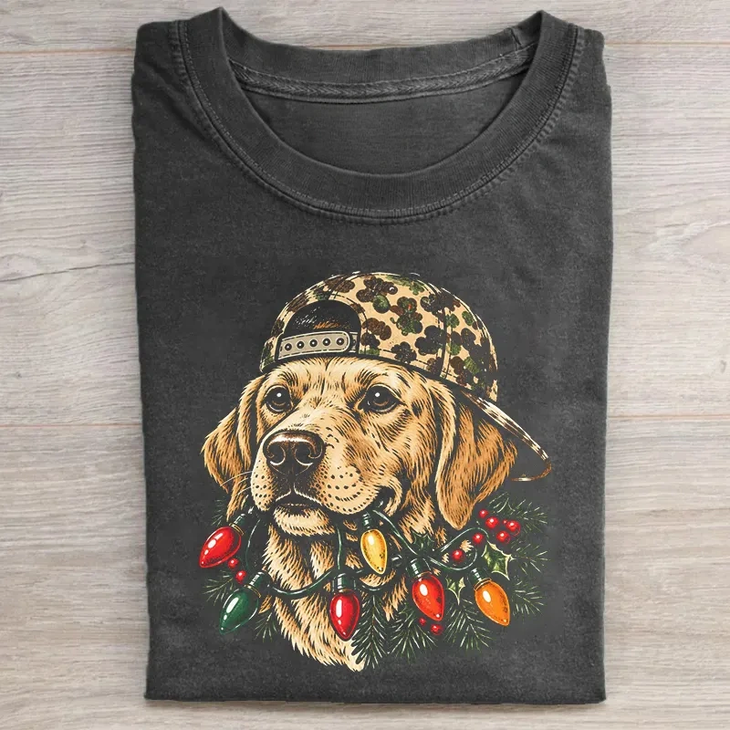 Golden Retriever Christmas T-shirt