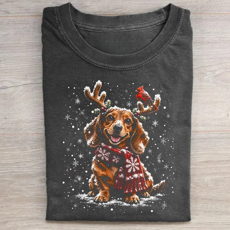Dachshund Christmas T-shirt