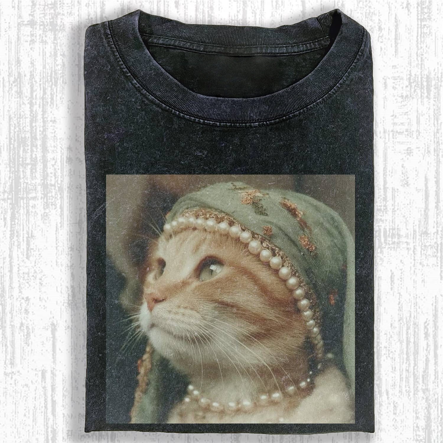 Wacky Cat Portrait T-shirt