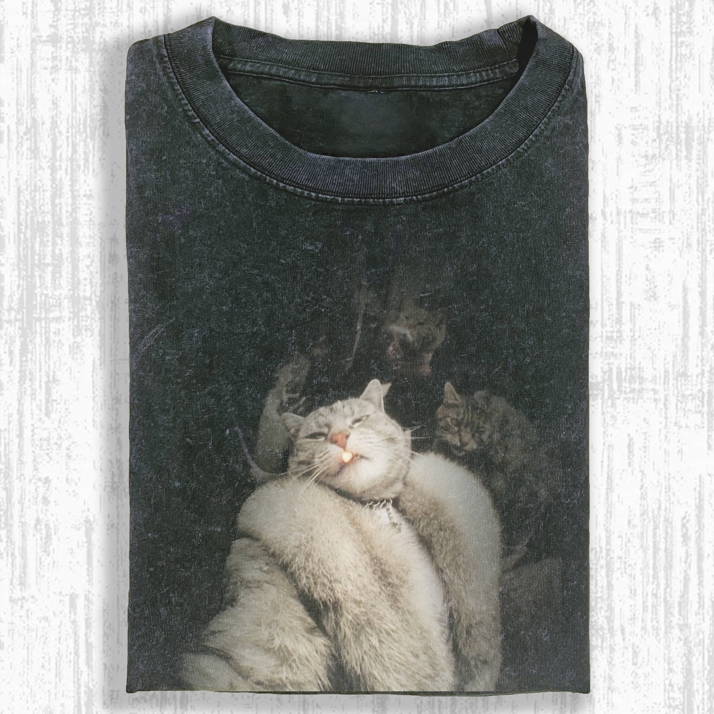 Wacky Cool Cat with Gold Tooth & Crew T-shirt