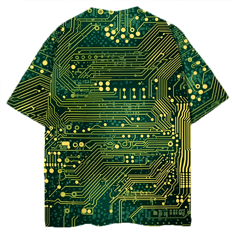 Rad Circuit Board Graphic Print T-shirt - Vintage Washed Apparel by VanceMade