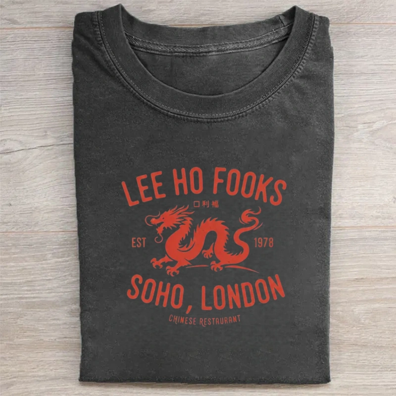 Lee Ho Fooks Dragon Design T-Shirt