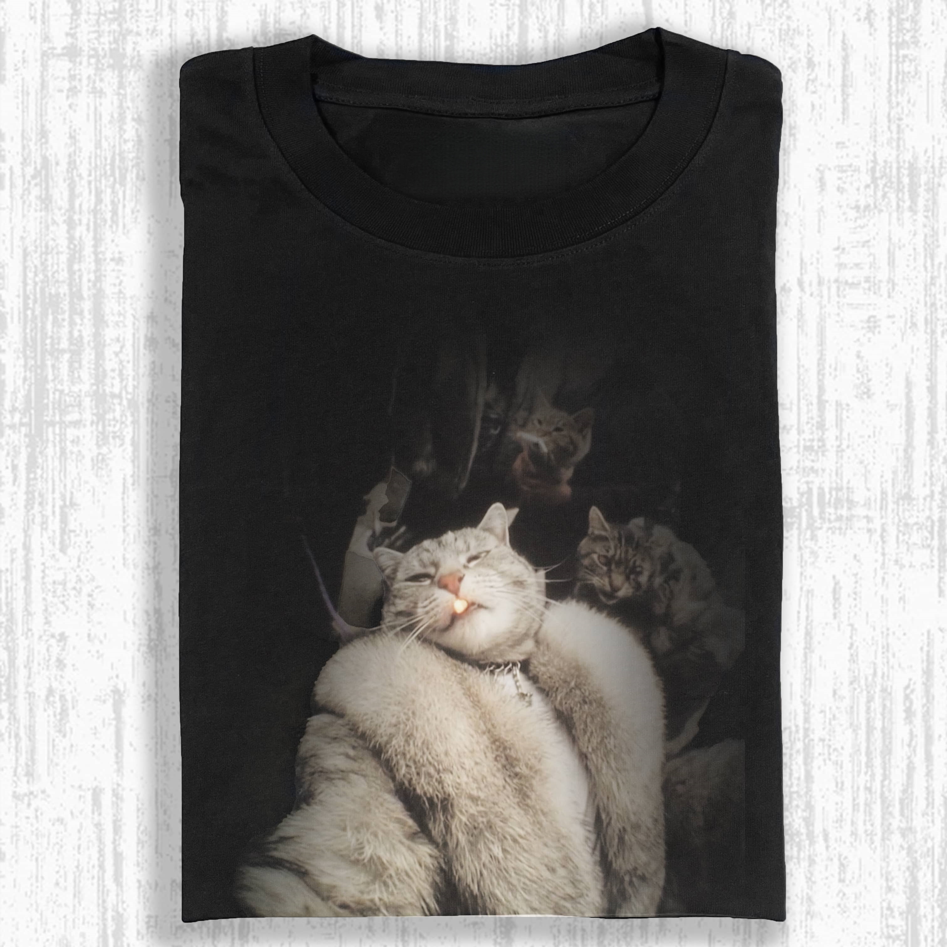 Wacky Cool Cat with Gold Tooth & Crew T-shirt