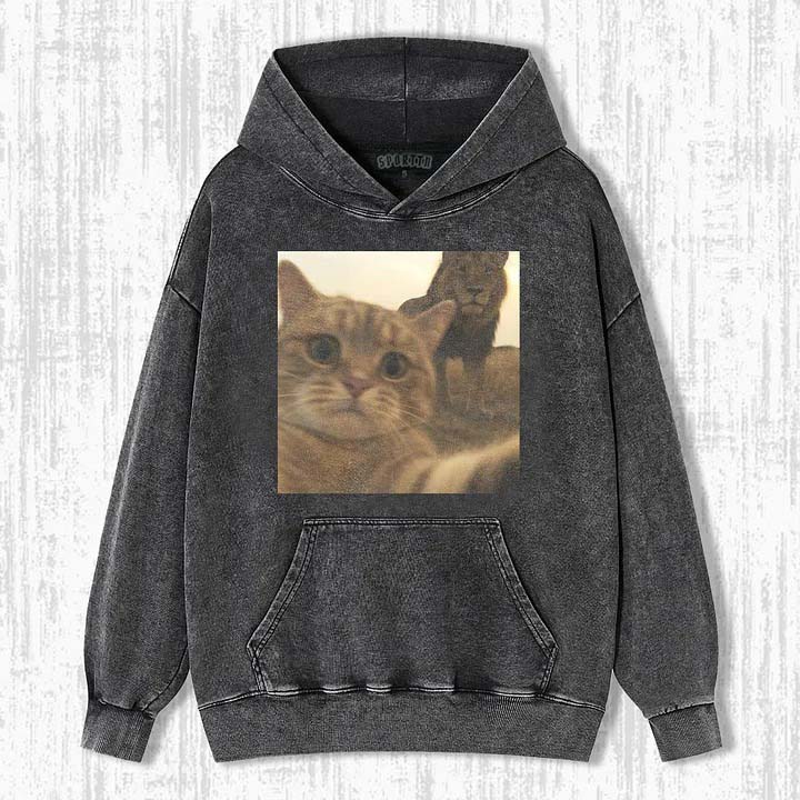 WACKY CAT SWEATSHIRTS & HOODIES - Vintage Washed Apparel by VanceMade