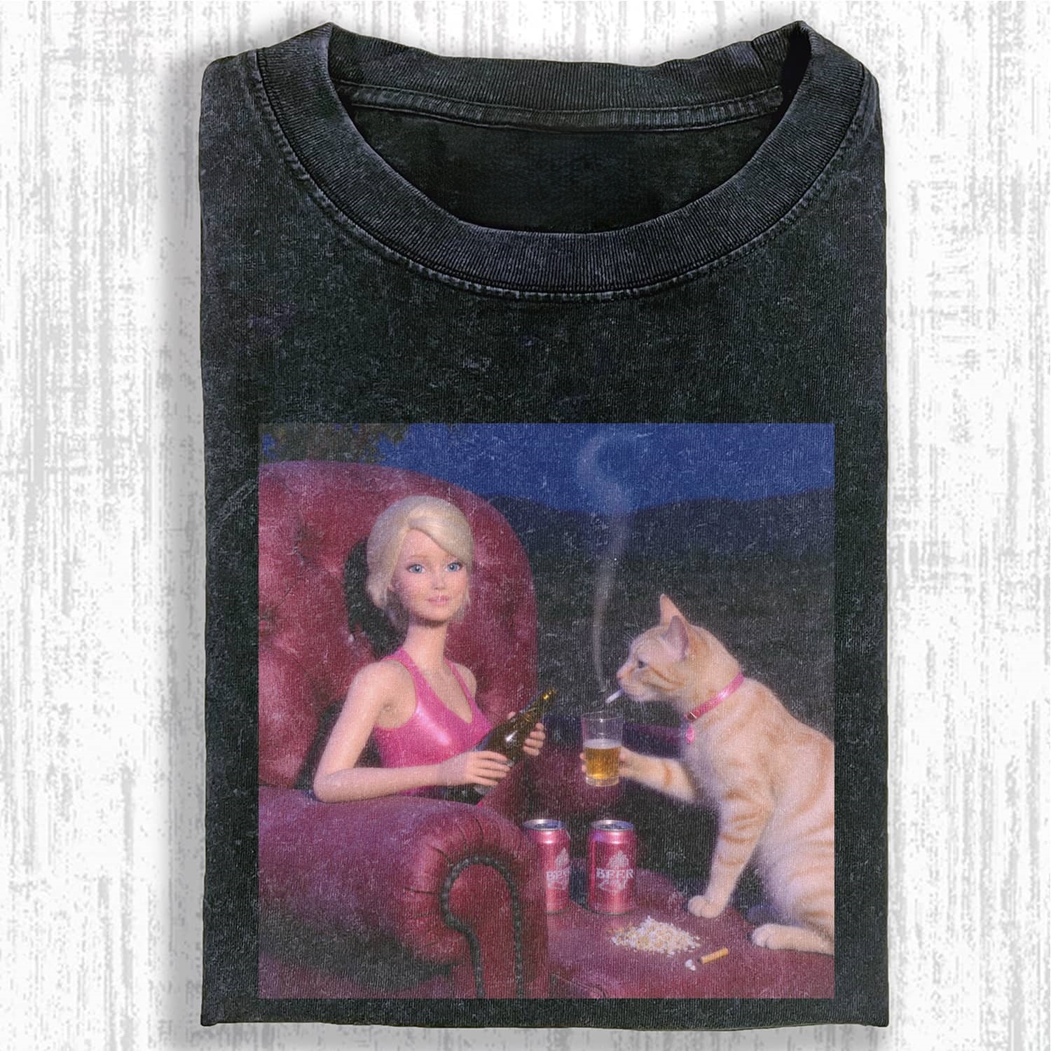 Funny Doll Face MEME T-SHIRT