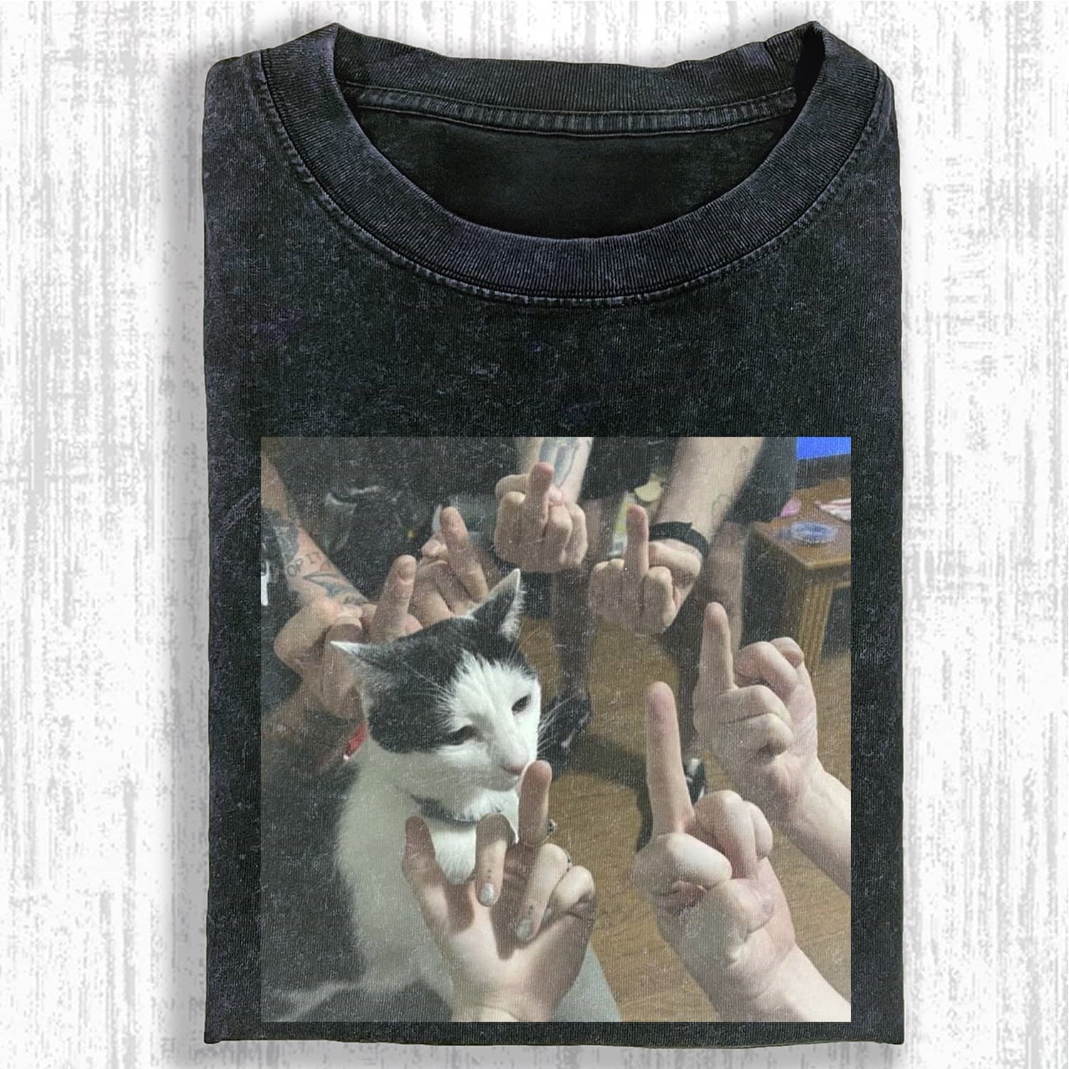 FUNNY CAT MEME T-SHIRT