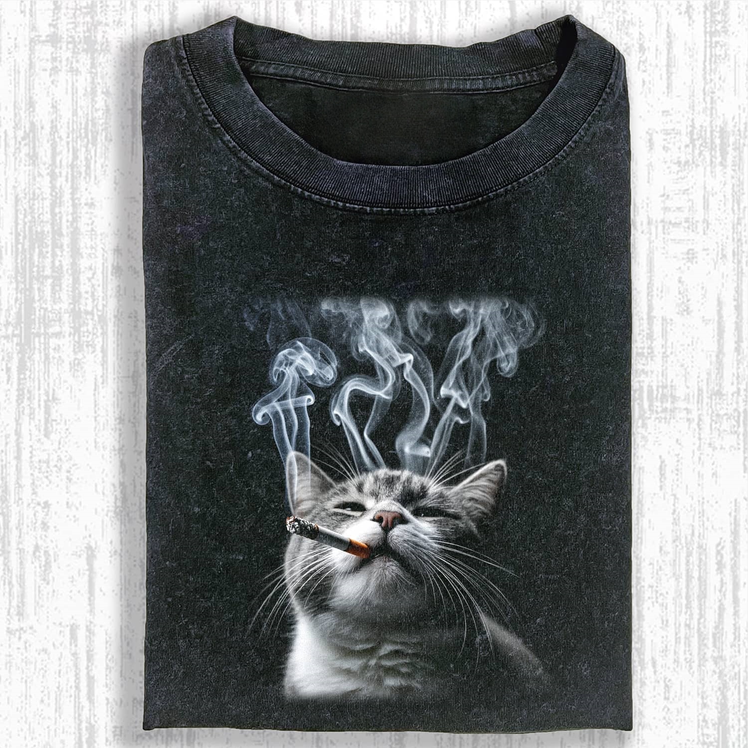 SMOKING CAT MEME T-SHIRT