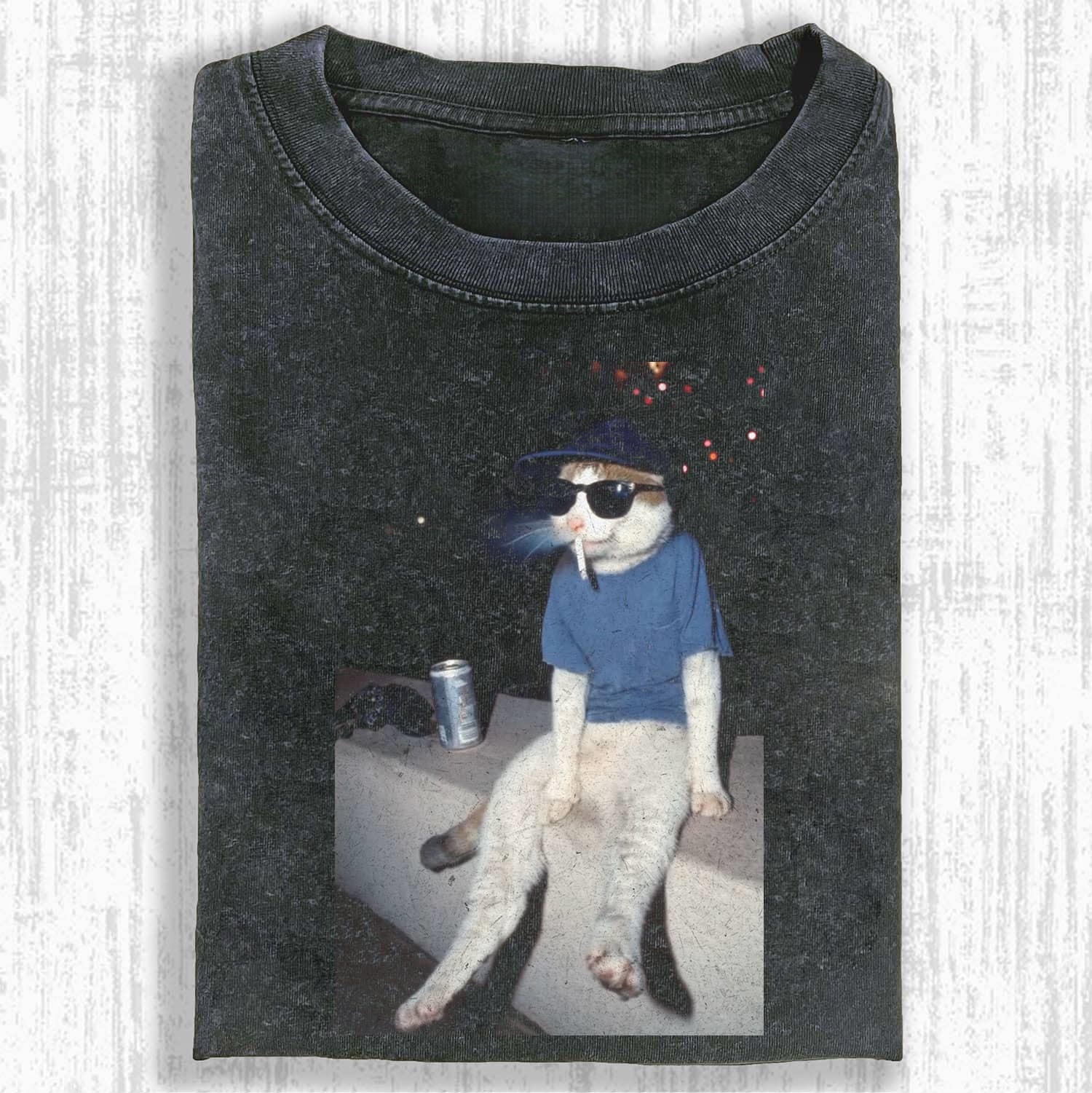 The Drunk Cool Cat T-shirt