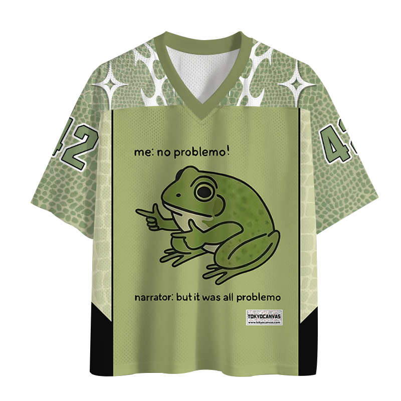 ShawnCraft® Official: Stupid Frog Meme Mesh Jersey - Premium Breathable Cotton Apparel